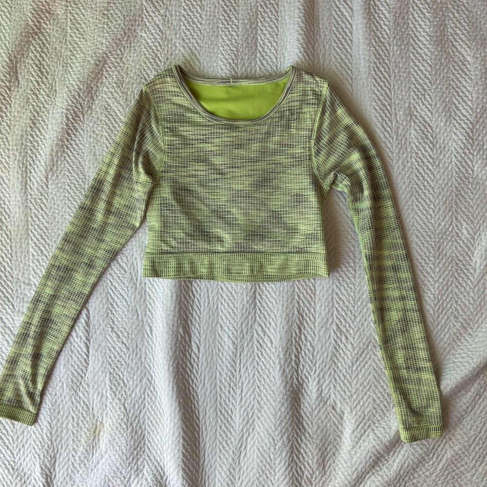 Lululemon Ebb to Street Long-sleeve in Faded Zap Multi